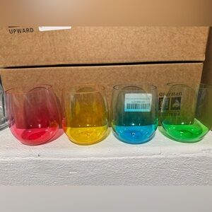 Sun Squad Stemless Wine Glass Set- Plastic